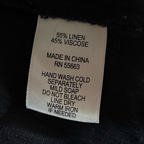 Cynthia Rowley Navy Blue Linen Asymmetrical Cowl Neck Dress - Picture 5 of 6